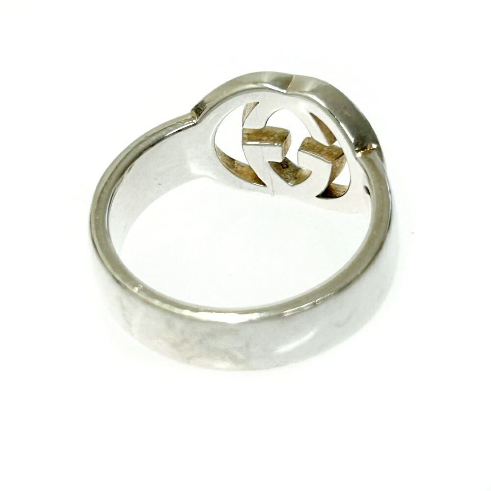 Gucci Silver Interlocking Gg Ring - image 8